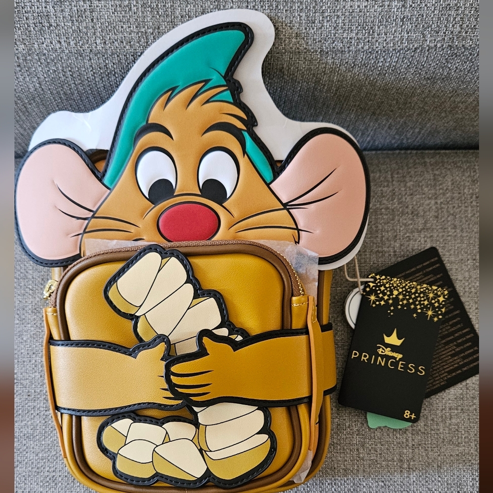 NWT Loungefly Crossbuddies Disney's Cinderella's  GUS GUS 75th Anniversary